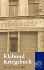 Kriegsbuch - Klabund,