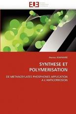 Synthese et polymerisation - JEANMAIRE-t