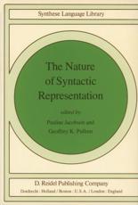 The Nature of Syntactic Representation - Jacobson, Pauline