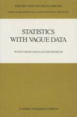 Statistics with Vague Data - Kruse, Rudolf