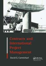 Contracts and International Project Management - David G. Carmichael (author)