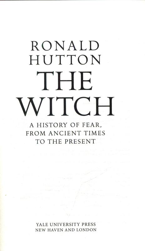 ronald hutton the witch