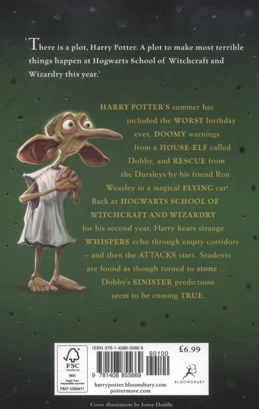 Harry Potter And The Chamber Of Secrets J K Rowling 9781408855669 Blackwells 9325