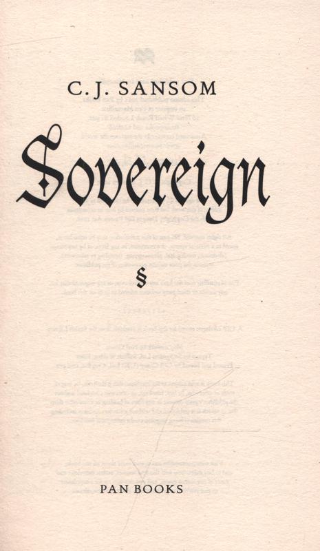 Sovereign by C.J. Sansom