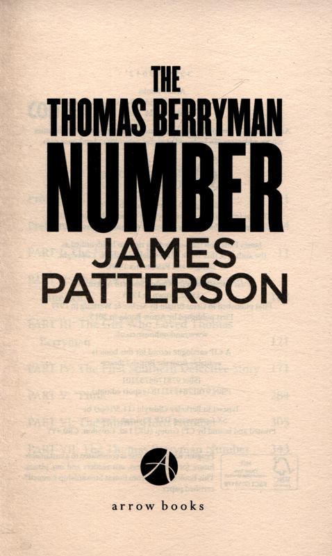 The Thomas Berryman Number : James Patterson : 9781784752101 : Blackwell's