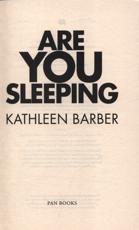 are you sleeping kathleen barber