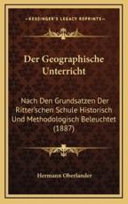 Der Geographische Unterricht - Hermann Oberlander