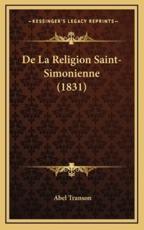 de La Religion Saint-Simonienne (1831) - Abel Transon