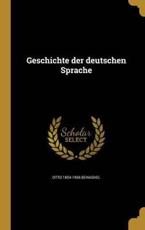 Geschichte der deutschen Sprache by Otto 1854-1936 Behaghel Hardcover | Indigo Chapters