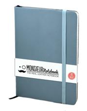 Monsieur Notebook Soft Leather Journal - Baby Blue Ruled Medium - Monsieur Notebook (COR)