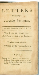 Letters written by a Peruvian Princess. Translated from the French.
