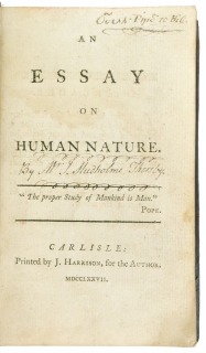 An Essay on Human Nature.