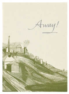 [Christmas card:] 'Away!'.