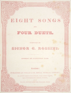 Eight Songs and Four Duets.
