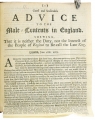 Good and Seasonable Advice to the Male-Contents in England.