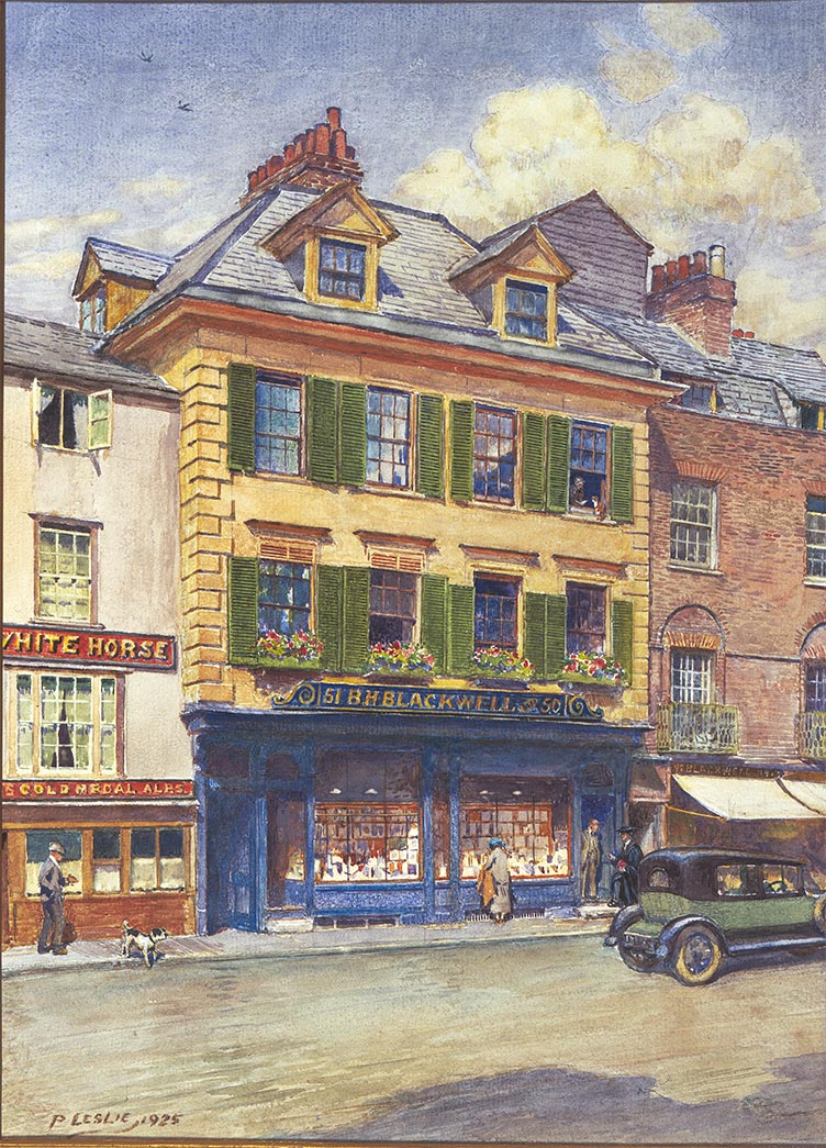 Painting of Blackwell's from 1925