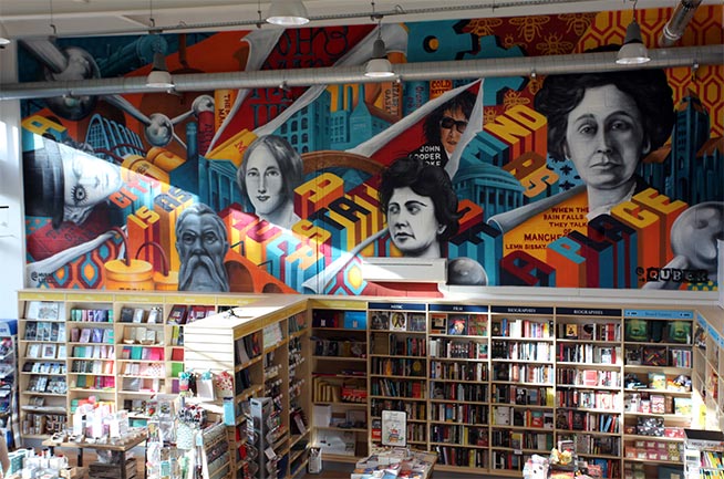 Mural in new Manchester shop